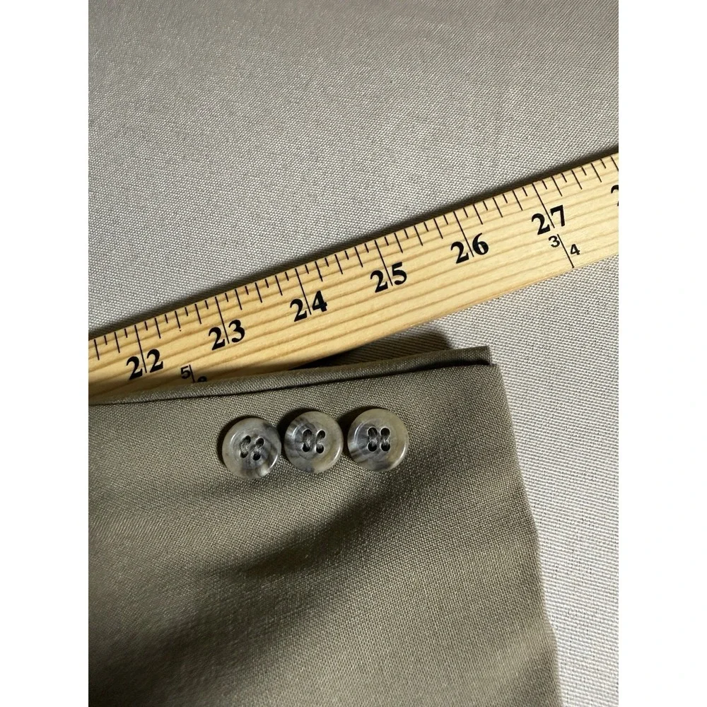 Brooks Brothers Blazer Adult Size 41L Tan 100 Wool 2 Button Made In USA Mens